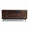 Wooden sideboard cabinet with three drawers and a smooth top surface 150 x 45 x 70cm